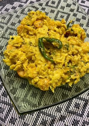 A picture of Yummy Prawn and coconut curry 🍛.