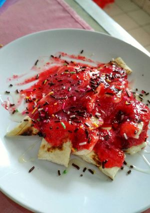 Foto resep Pisang Gapit Saos Strawberry