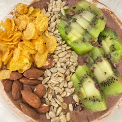 A picture of Chocolate chia protein pudding.