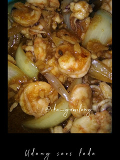 Foto resep Udang saus lada hitam