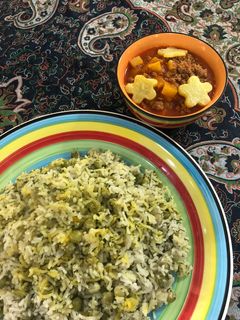 عکسی از دستور نخود پلو با بیج بیج ربی