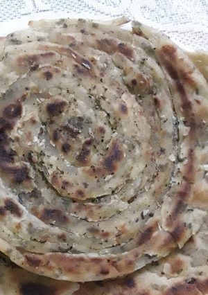 A picture of Pudina laccha paratha.