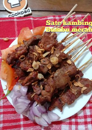 Foto resep Sate kambing bumbu merah