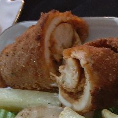 Stuffed cheesy chicken A picture of Stuffed cheesy chicken.