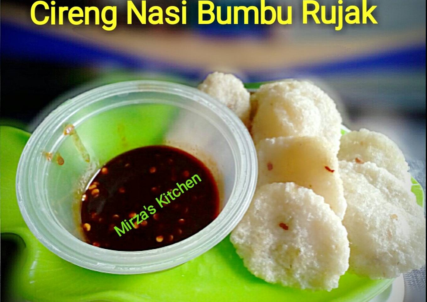 Nasi Berbumbu Cireng Rujak