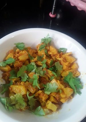 A picture of Cauliflower sabji.