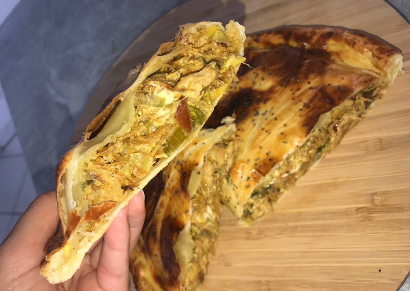 Tourte poulet / poireaux