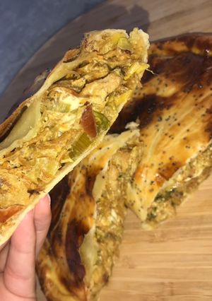 Une photo de Tourte poulet / poireaux
