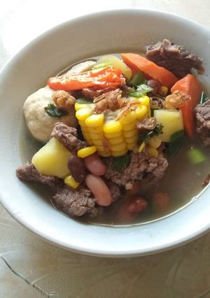 Foto resep Sop daging sapi dengan kacang merah