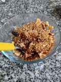 Crumble de manzana light en minutos!! 140 cal por Porción