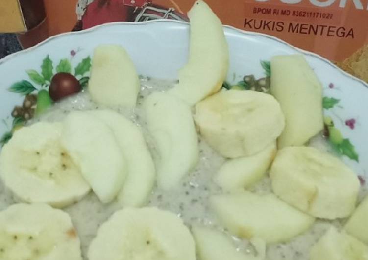 Langkah Mudah untuk Membuat Blend Oat Dates with Fruit Topping yang Menggugah Selera