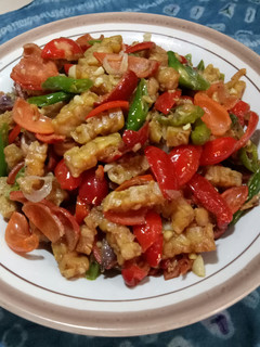 Foto resep 102. Oseng kulit tangkil dan tempe