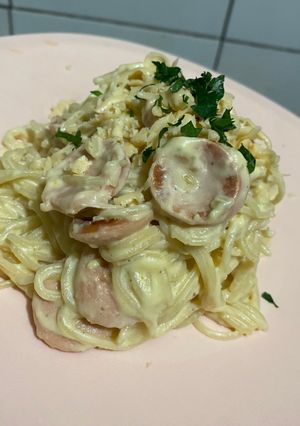 Foto resep Spaghetty carbonara creamy