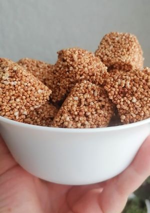 Una foto de Snacks de amaranto con chocolate 🍫