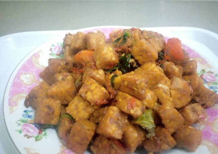 Cara Gampang memasak Tempe daun kemangi Anti Gagal
