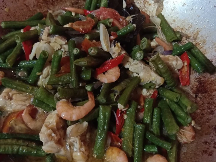 Langkah Gampang Menyiapkan Resep Tumis kacang panjang udang tempe yang Enak Banget Anti Ribet, Menggugah Selera