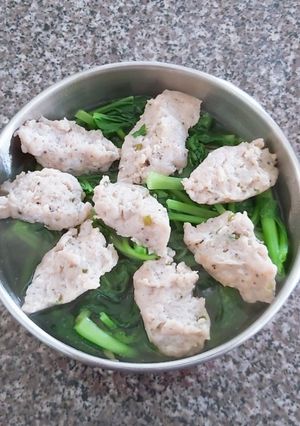 Hình của món Canh cải chả cá thác lác.