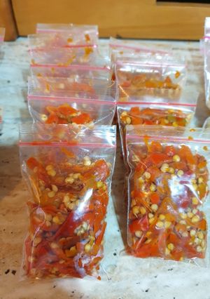 Foto resep Ide stock bumbu cabe rawit / cabe merah / cabe hijau