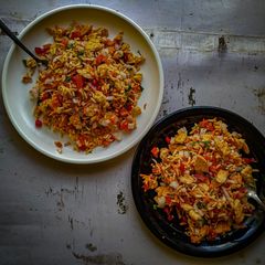 A picture of Jaldi and Helathy Biscuit Bhel!.