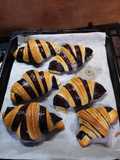 Croissant francesi bicolore al cacao