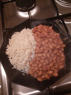 A picture of Curry Beans and Rice#Vegancontest.