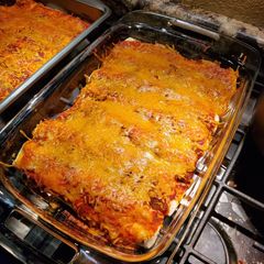 A picture of Enchiladas.