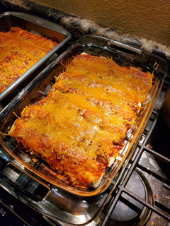 A picture of Enchiladas.