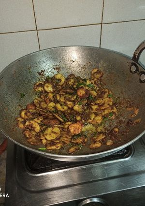 A picture of Sookhi Masala Arbi.