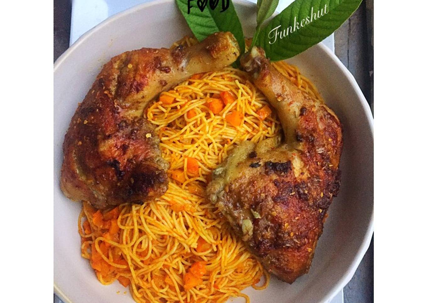 Jollof carrot spaghetti