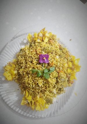 عکسی از دستور پلو سبزیجات هندی