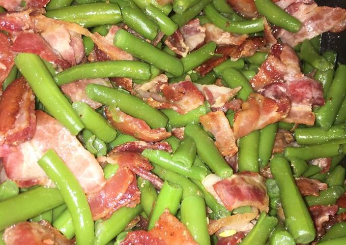 Recipe of Perfect Green Beans with Bacon