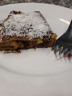Una foto de Omelette dulce con coco