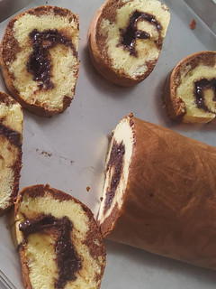 Foto resep Bolu gulung Marble chiffon