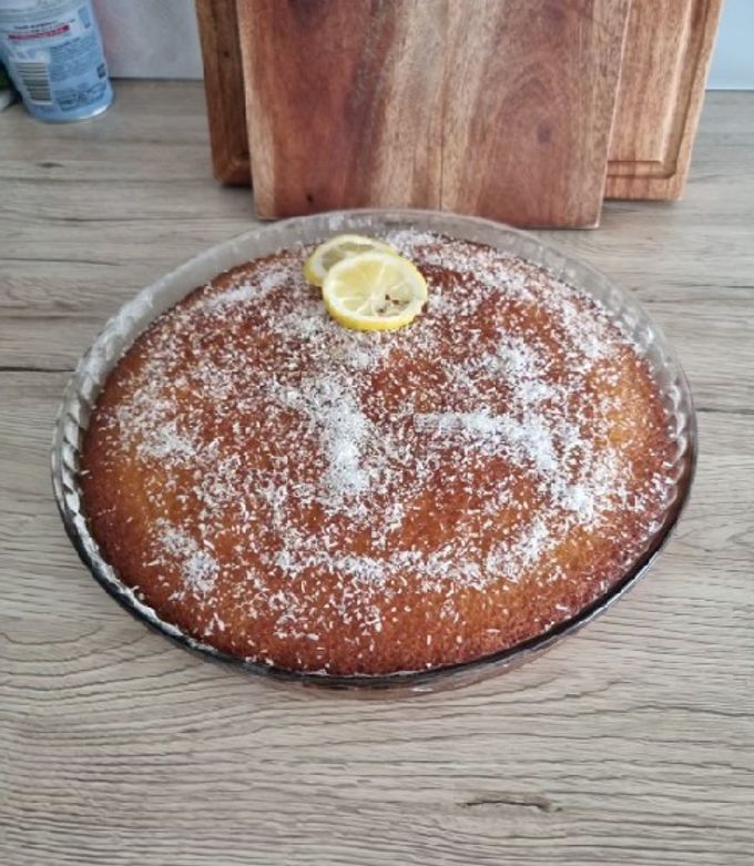Une photo de Gateau à la semoule fine (Basboussa)