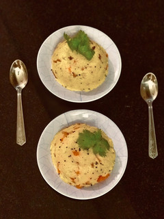 A picture of South Indian Style Rava Upma.