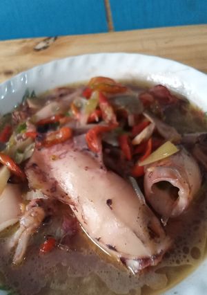 Foto resep Cumi basah saus tiram