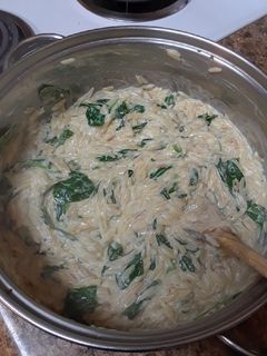 A picture of Creamy Parmesan Orzo.