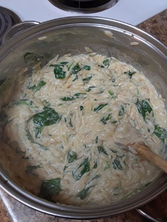 A picture of Creamy Parmesan Orzo.