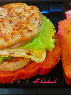 熱壓美式漢堡排吐司 的食譜成品照片