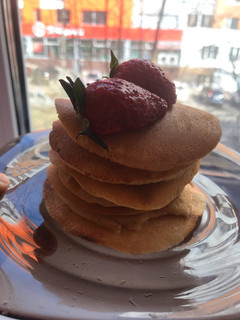 A picture of Fluffy pancake (penkek gebu).
