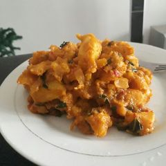 A picture of Ripe plantain with sweet potato porriage.