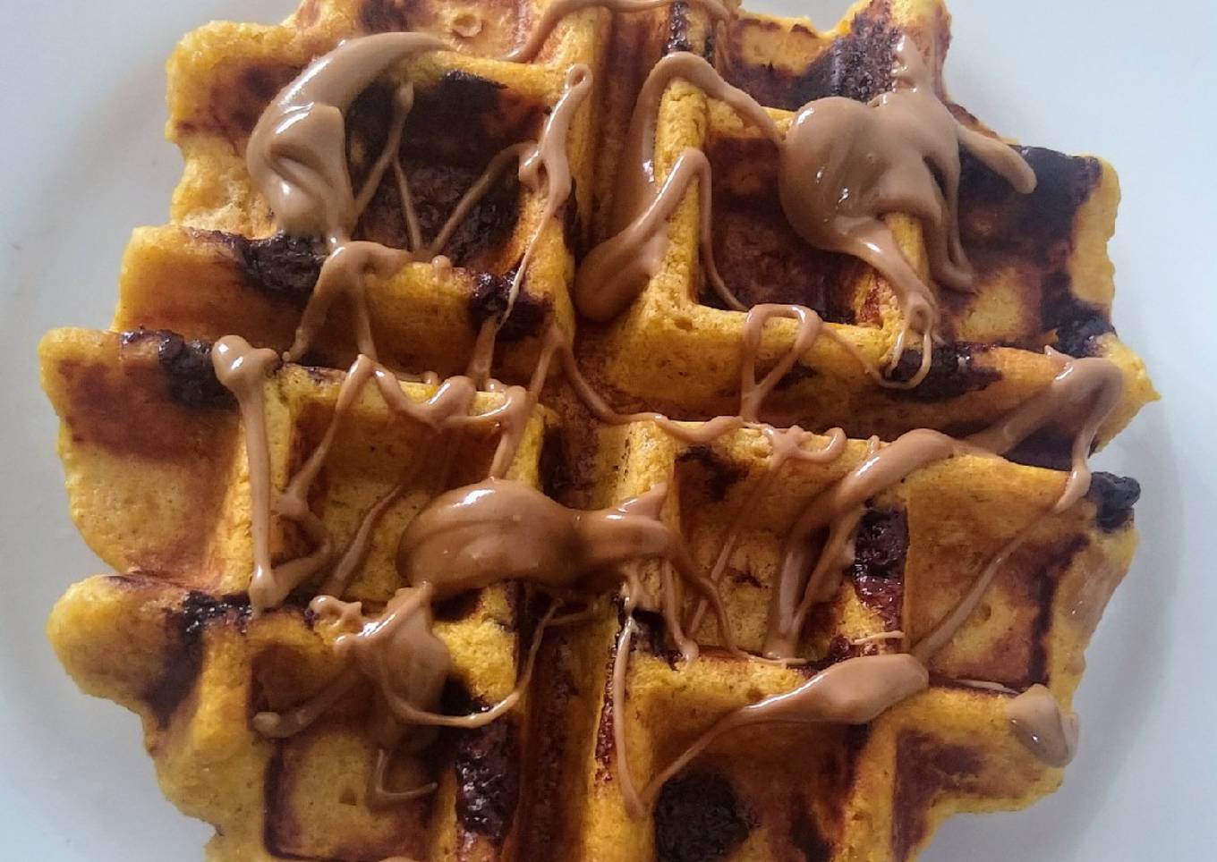 Waffle de calabaza especiado