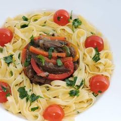 A picture of Beef and Macaroni.