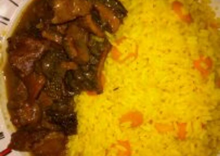 Simple Way to Prepare Any-night-of-the-week Tumeric Rice with Assorted Pepper soup | Satisfying Recipe | So Yummy Food !