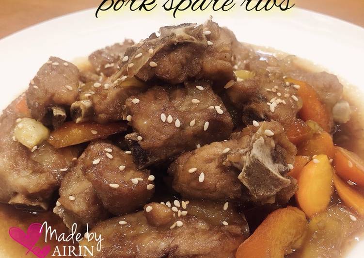 Sweet sour pork spare ribs ak bakut asam manis