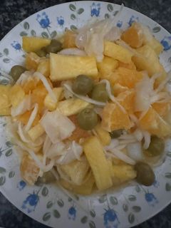 Una foto de 461. Remojón andaluz tropical (entrante ensalada)