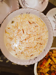 A picture of Zafrani Sheer khurma.