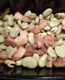 Favas no forno