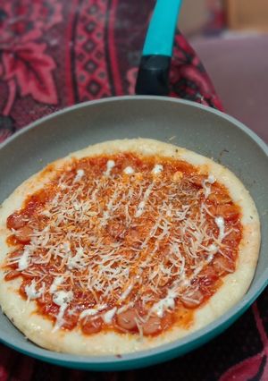 Foto resep Pizza teflon eggless