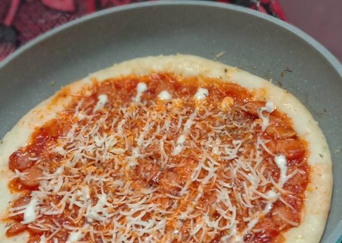 Resep Pizza Teflon Eggless Oleh Sekar Ayudya Pertiwi   Cookpad